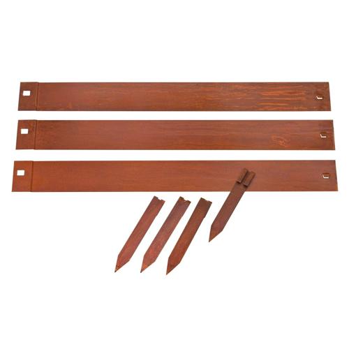 Jardisart - Magasin - Bordures acier corten avec piquets