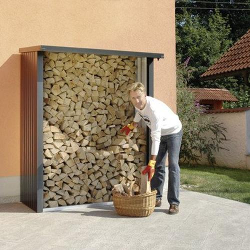 Jardisart - Magasin - Abri-bûches métallique WoodStock