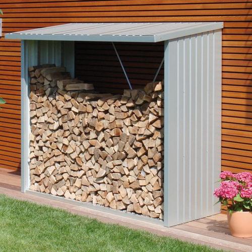 Jardisart - Magasin - Abri-bûches métallique WoodStock