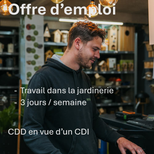 Jardisart - Offre d'emploi - travail en jardinerie