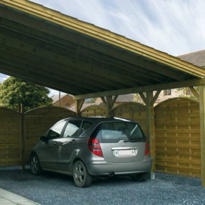 Jardisart - Magasin - Carport avec une seule pente